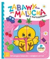 Zabawy malucha z kurczątkiem Aktywizująca książeczka z naklejkami puzzlami Aksjomat_101127