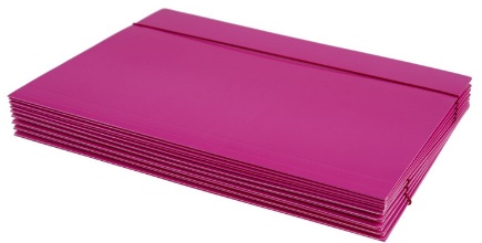 Teczka z gumką różowa A4 Kreska_101113