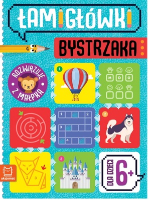 Rozwiązuję z małpką Dla dzieci 6+ Łamigłówki bystrzaka Aksjomat_101180
