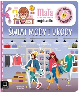 Album z naklejkami mała projektantka Świat mody i urody Aksjomat