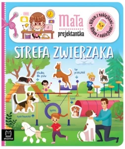 Album z naklejkami Mała projektantka Strefa zwierzaka Aksjomat