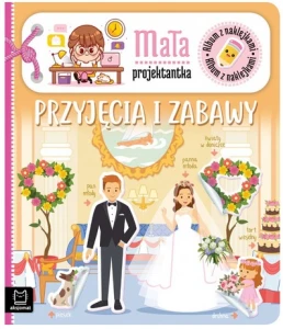 Album z naklejkami Mała projektantka Przyjęcia i zabawy Aksjomat