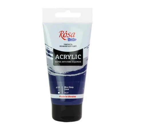Farba Akrylowa Rosa Studio 412 Blue Deep 75 ml Koh-I-Noor_101761