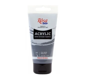 Farba Akrylowa Rosa Studio 445 Deep Gray 75 ml Koh-I-Noor