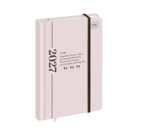 Kalendarz książkowy 2027 A6 Mat UV Simplicity tygodniowy 192 str. Interdruk