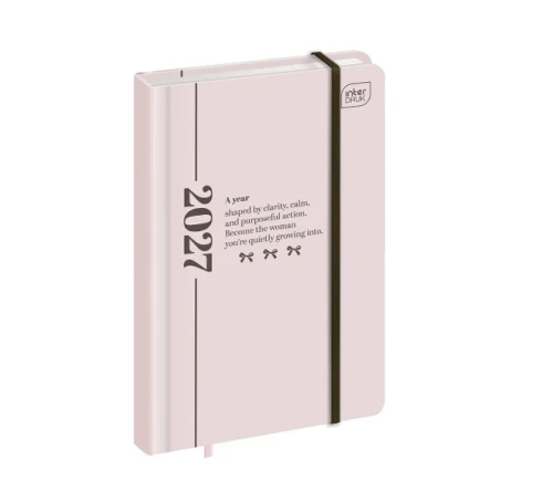 Kalendarz książkowy 2027 A6 Mat UV Simplicity tygodniowy 192 str. Interdruk_101929