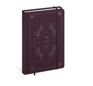 Kalendarz książkowy 2027 B6 Metallic Satin tygodniowy 192 str. Interdruk
