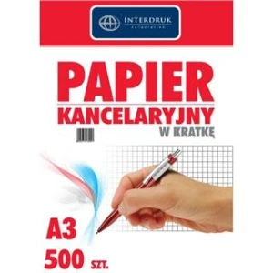 Papier Kancelaryjny A3 kratka 500k Interdruk