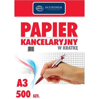 Papier Kancelaryjny A3 kratka 500k Interdruk_25506