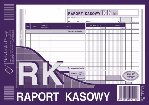 Raport kasowy A5 411-3 MP_25486