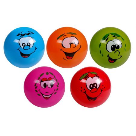 Piłka gumowa Buźki 23cm mix wzorów Artyk 105654_55041