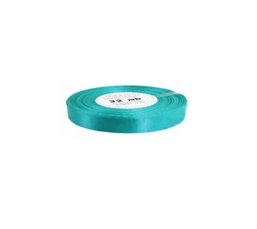 Wstążka satynowa 12mm x 32mb Turkus 8103 Aksa _59685