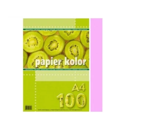 Papier Ksero Kolor A4 Kreska 80g 100ark Jasny Różowy_58495