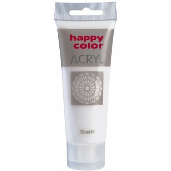 Farba akrylowa 75ml biała tytanowa 73700075-0 Happy Color _51632