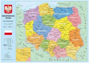 Podkładka na biurko A3 Mapa Polski 