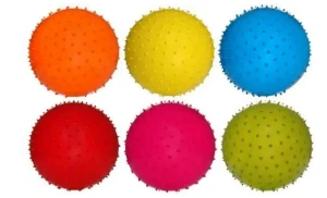 Piłka gumowa Jeżyk z wypustkami 23cm Kolor Mix Artyk 134449