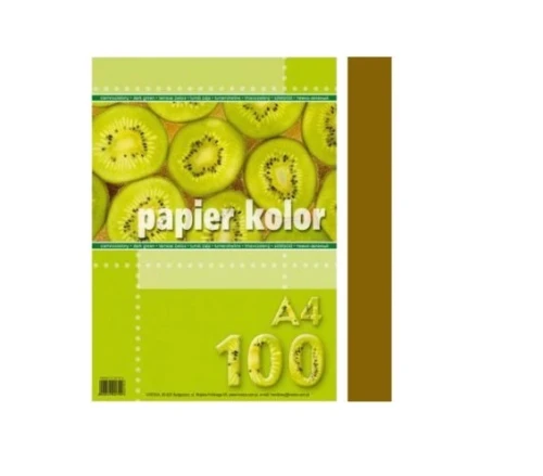 Papier Ksero Kolor A4 Kreska 80g 100ark Brązowy_58494