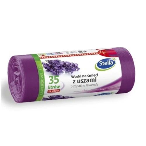 Worki Na Śmieci 35L 24szt Lawenda z Uszami LD Stella_57781