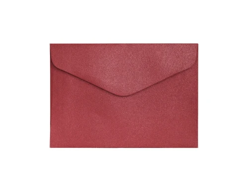 Koperta C6 10szt 150g Pearl Czerwony Galeria Papieru_55245