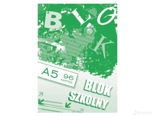 Blok szkolny - Notatnik A5 96 kartek Kratka Kreska_22833