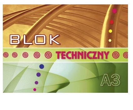 Blok Techniczny A3 10 kartek Biały Kreska_55344