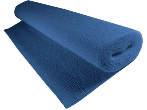 Bibuła Marszczona Krepa 180g 50x250cm 557 Niebieska Ciemna Cartotecnica Rossi_34034