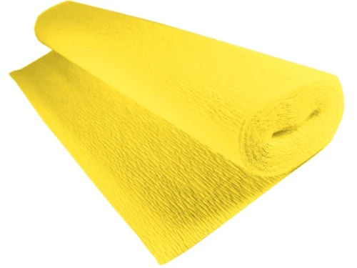 Bibuła Marszczona Krepa 180g 50x250cm 575 Cytrynowa Cartotecnica Rossi_34054