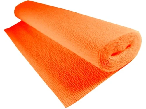 Bibuła Marszczona Krepa 180g 50x250cm 581 Pomarańczowa Cartotecnica Rossi_34035
