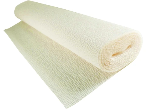 Bibuła Marszczona Krepa 180g 50x250cm 603 Kremowa Cartotecnica Rossi_34037