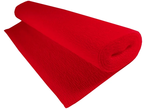 Bibuła Marszczona Krepa 180g 50x250cm 618 Czerwona Mak Cartotecnica Rossi_46302
