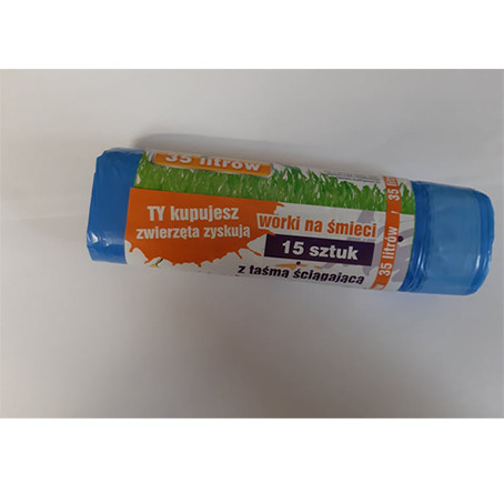 Worki Na Śmieci 35L 15szt z Taśmą _41629