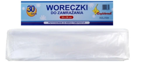 Woreczki Foliowe Do Zamrażania 20x30cm Czyścioszek _55692