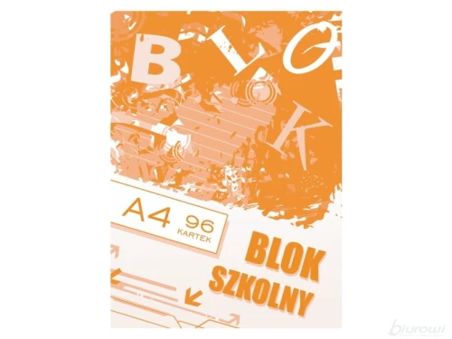 Blok szkolny - Notatnik A4 96 Kratka Kreska_50621