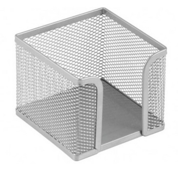 Pojemnik Na Kostkę Metalowy Srebrny Tres _55668