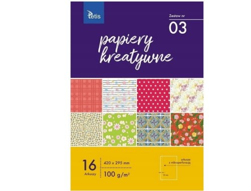 Papiery kreatywne zestaw nr 03 A3 KB031-03 Tetis_71709