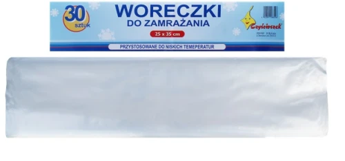 Woreczki Foliowe 25x35 100szt Do Zamrażania Czyścioszek _55690