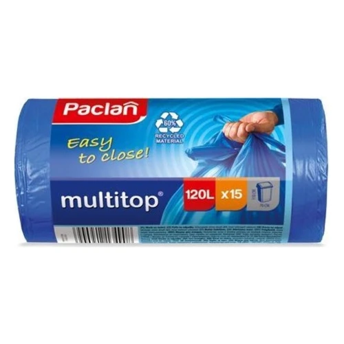 Worki Na Śmieci 120l 15szt. Niebieskie Multi Top_57746