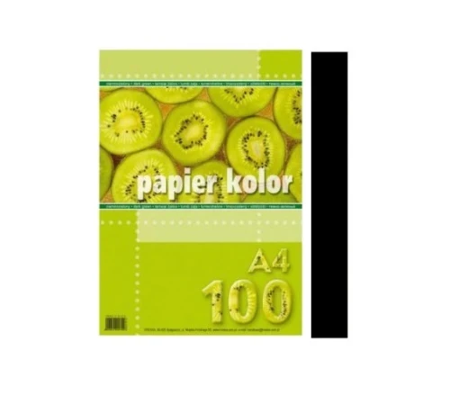 Papier Ksero Kolor A4 Kreska 80g 100ark Czarny_58484