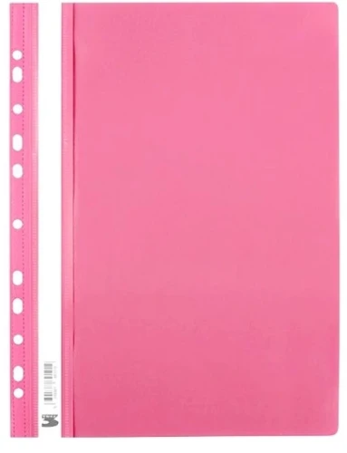 Skoroszyt A4 Miękki Wpinany Różowy Tres _56197