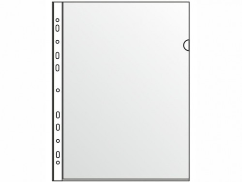 Ofertówka A4 L 25szt Zawieszana Przeźroczysta Tres_55860