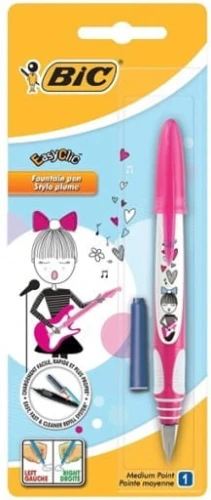 Pióro Na Naboje Bic Easy Clic Różowe