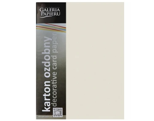 Karton Wizytówkowy A4 250g 20ark Gładki Kremowy Galeria Papieru_78307