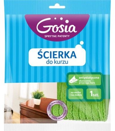 Ściereczka do kurzu z mikrofibry zielona Frotte Gosia_24212