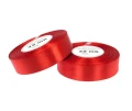 Wstążka satynowa 25mm x 32mb Czerwona 8031 Aksa _58633