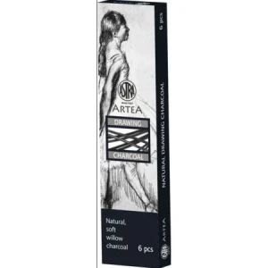 Węgiel naturalny rysunkowy 6-8 mm 6 szt. Astra