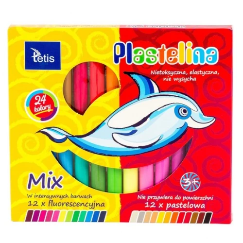 Plastelina 24kol Tetis KP004-G _51388