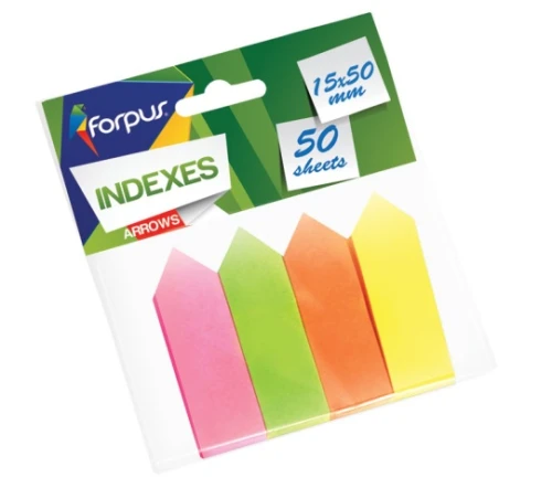 Zakładki Indeksujące 4kol 15x50mm Forpus_54442