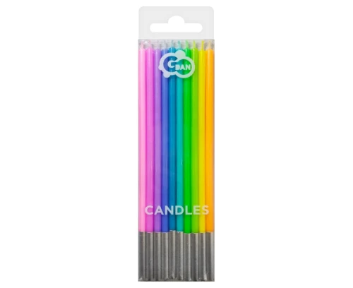 Świeczka Urodzinowa Cienka 6szt Mix Pastel Godan_50072