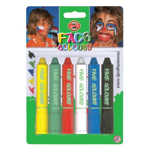 Kredki do malowania twarzy 6kol. Koh-I-Noor _30636