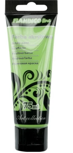 Farba akrylowa 75ml 046 zielony jasny Flamingo Titanum_54203